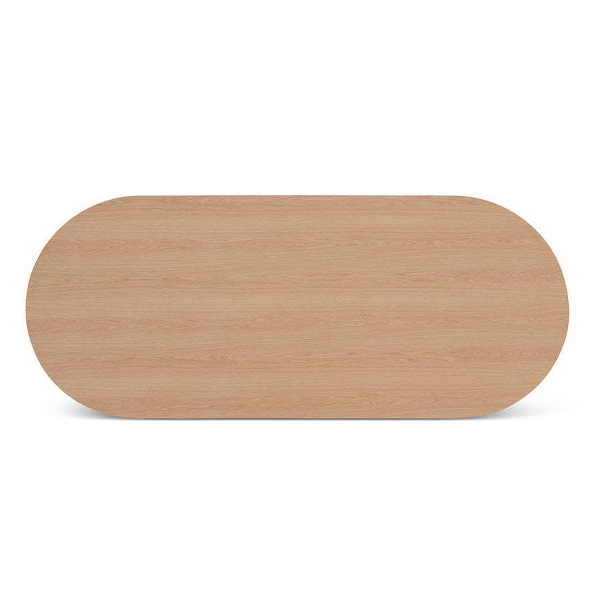 2.5m Wooden Dining Table - Natural - View 5