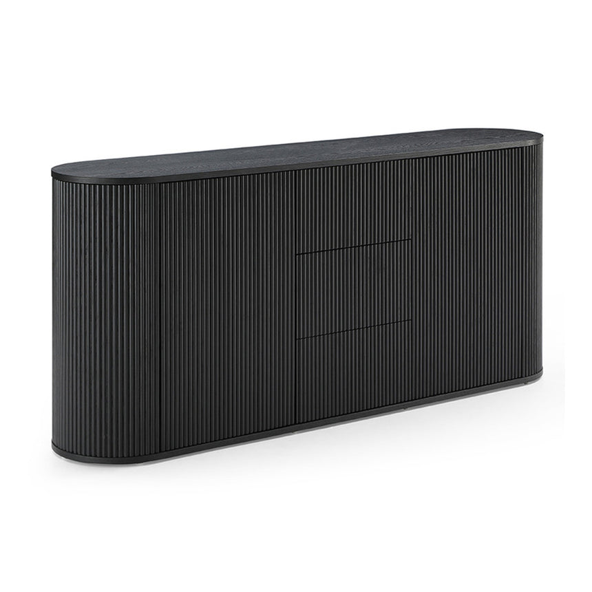 1.8m Sideboard Unit - Black - View 3