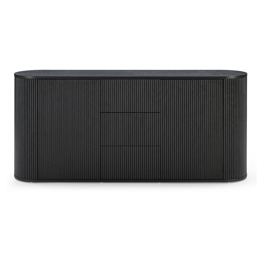1.8m Sideboard Unit - Black - View 2