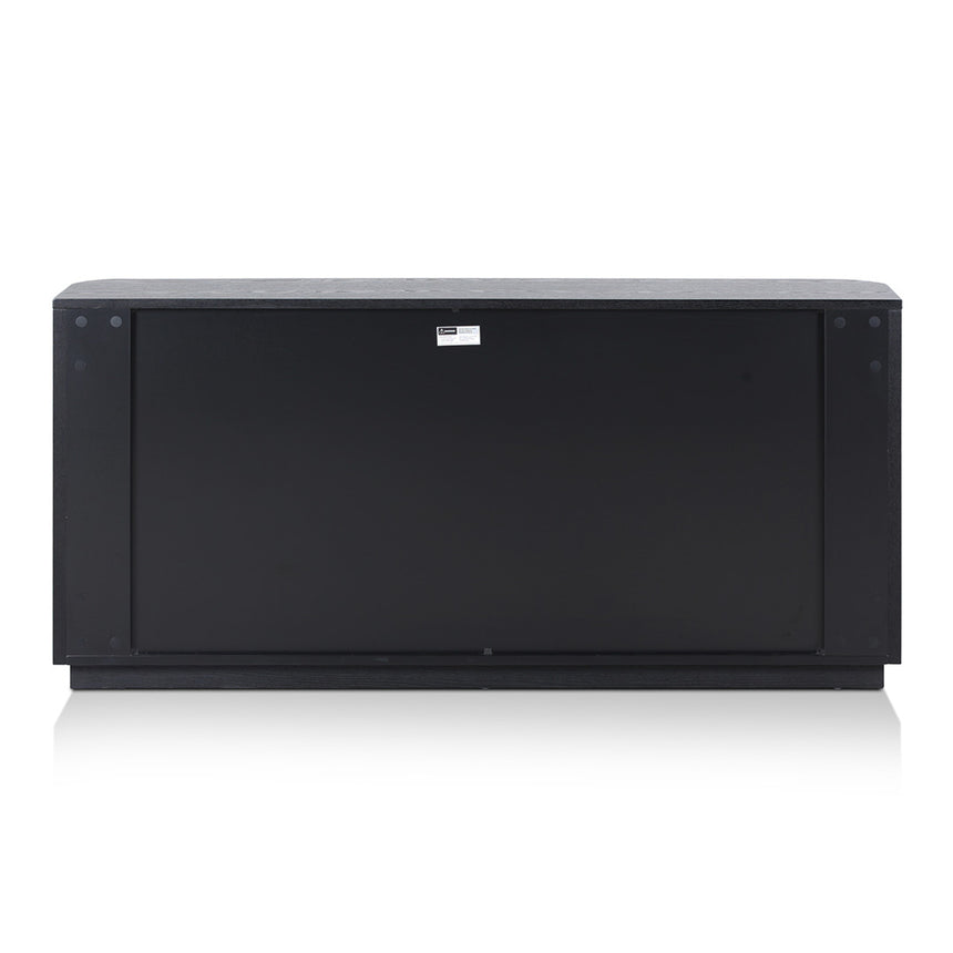 1.6m Sideboard Unit - Full Black - View 5