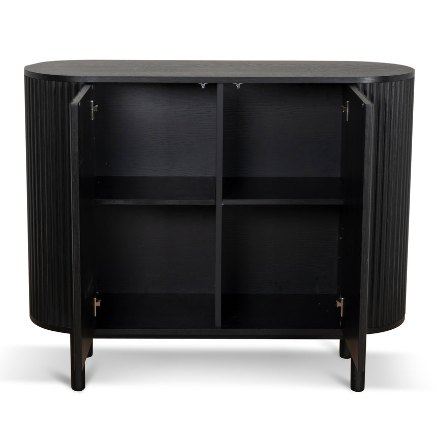 1.2m Sideboard Unit - Full Black - View 4