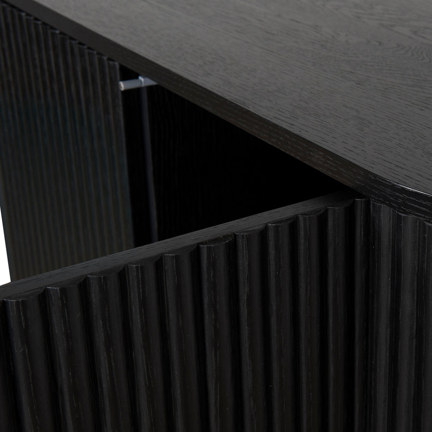 1.2m Sideboard Unit - Full Black - View 8