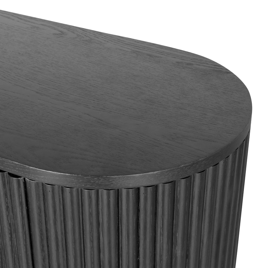1.6m Sideboard Unit - Full Black - View 10