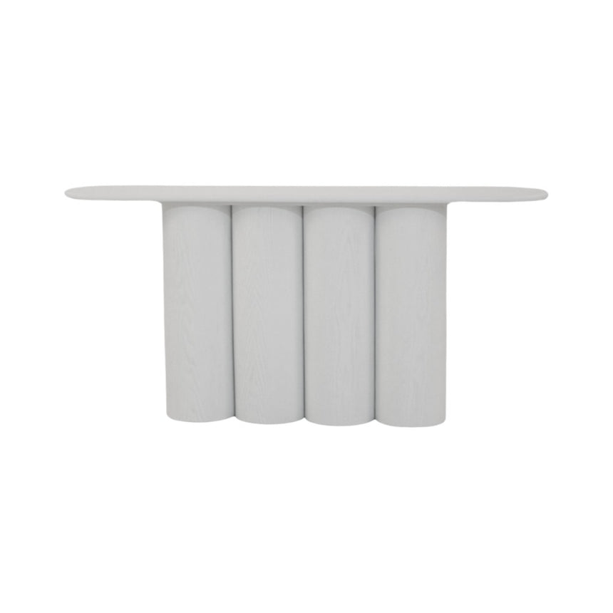 1.7m Console Table - Full White - View 6