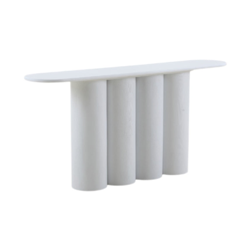 1.7m Console Table - Full White - View 2