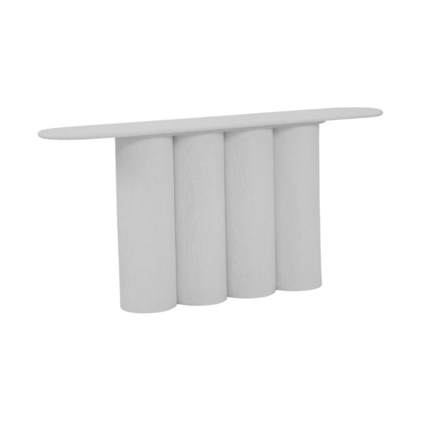 1.7m Console Table - Full White - View 4