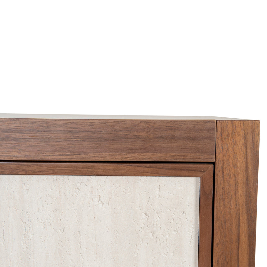 Beige Door Sideboard Unit - Walnut - View 12