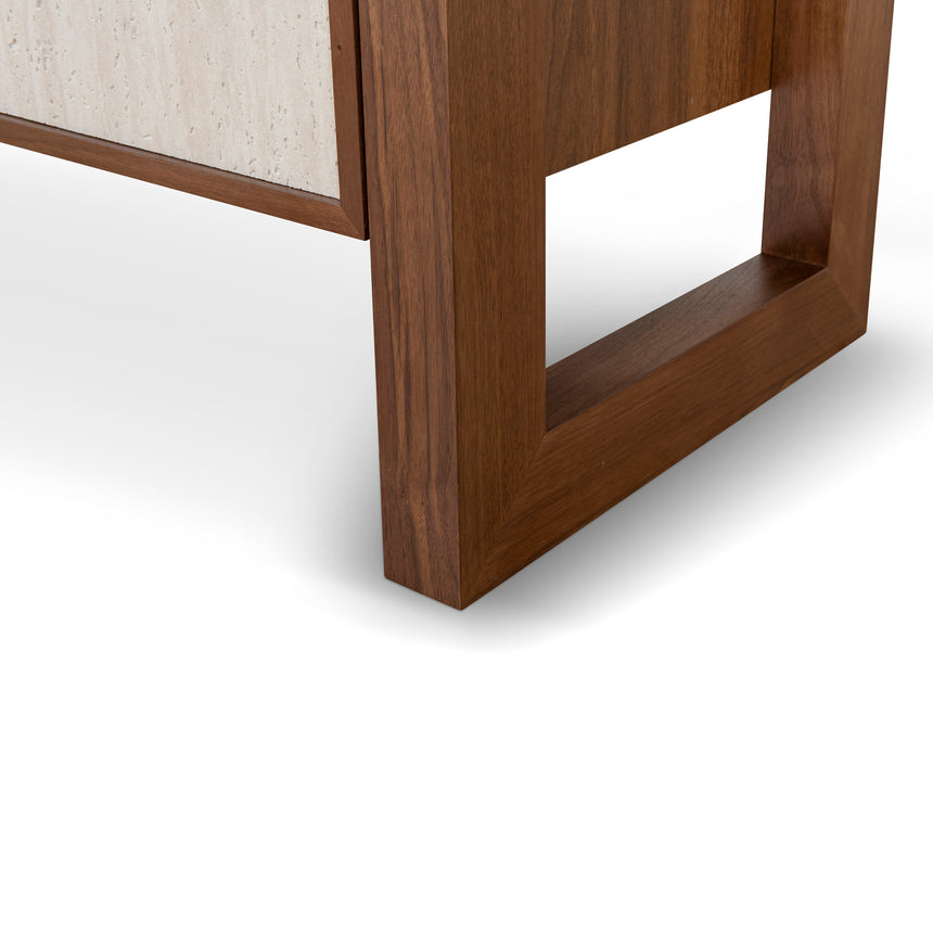 Beige Door Sideboard Unit - Walnut - View 15