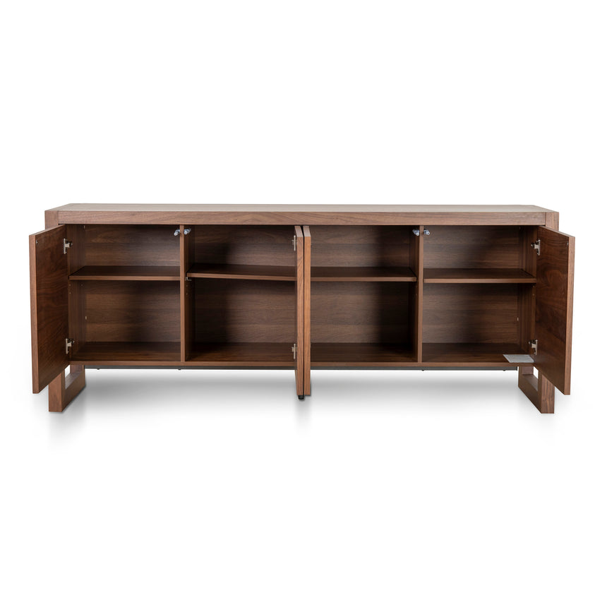 Beige Door Sideboard Unit - Walnut - View 3