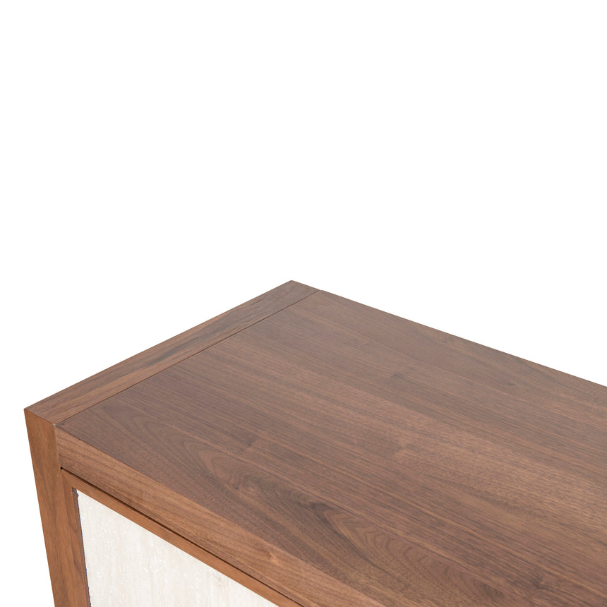 Beige Door Sideboard Unit - Walnut - View 11