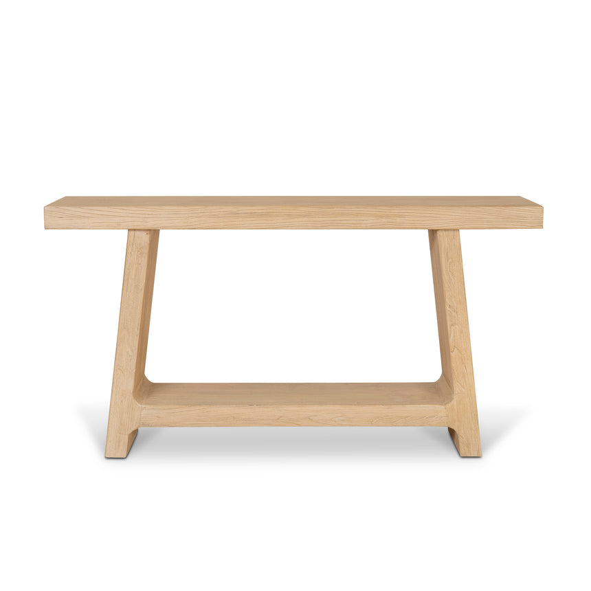 1.52m Elm Console Table - Natural - View 2