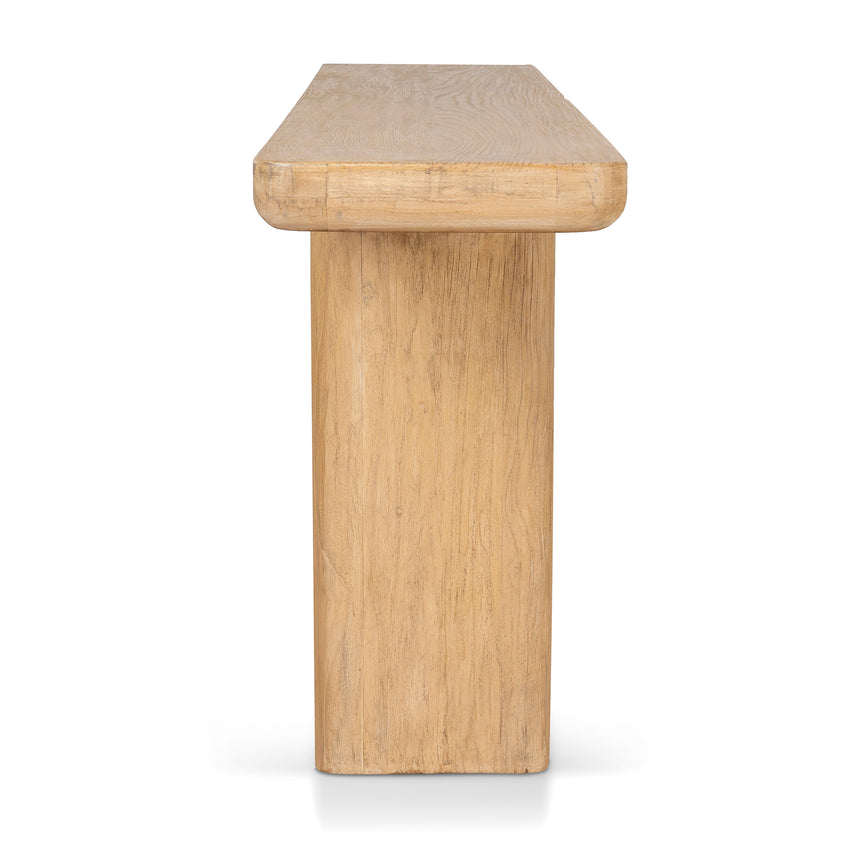 1.8m Elm Console Table - Natural - View 4