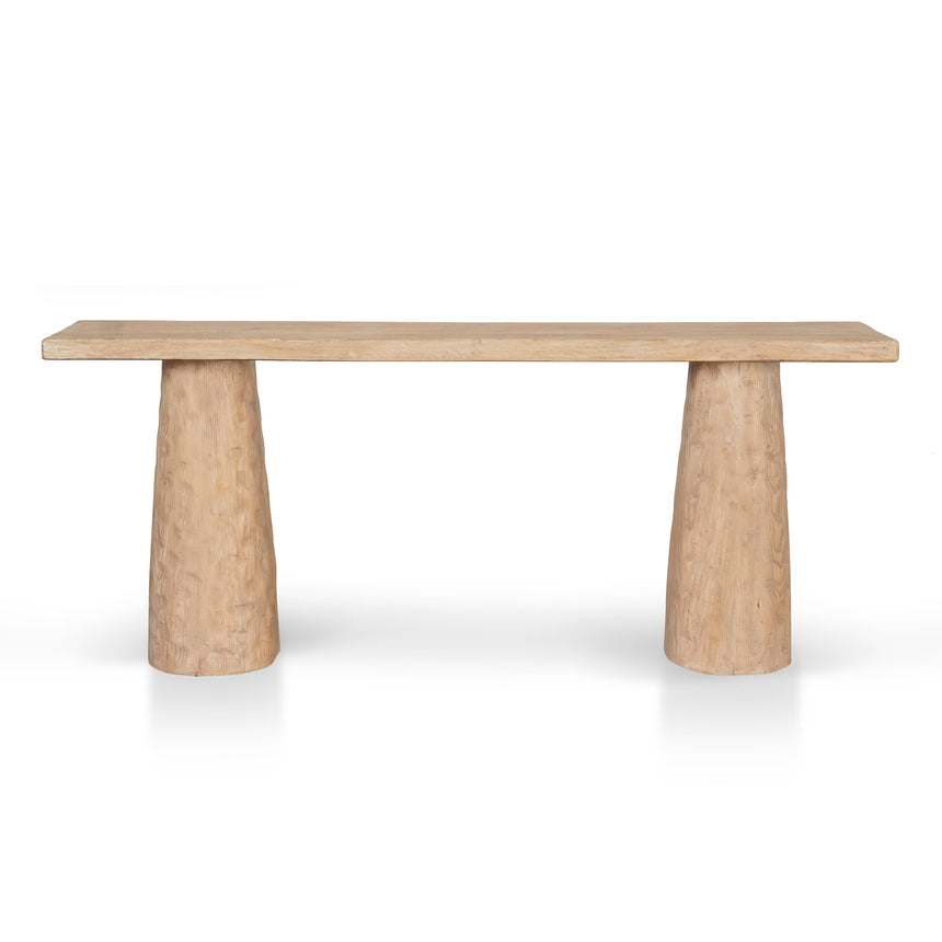 1.83m Elm Console Table - Natural - View 2