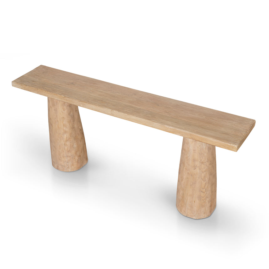 1.83m Elm Console Table - Natural - View 3