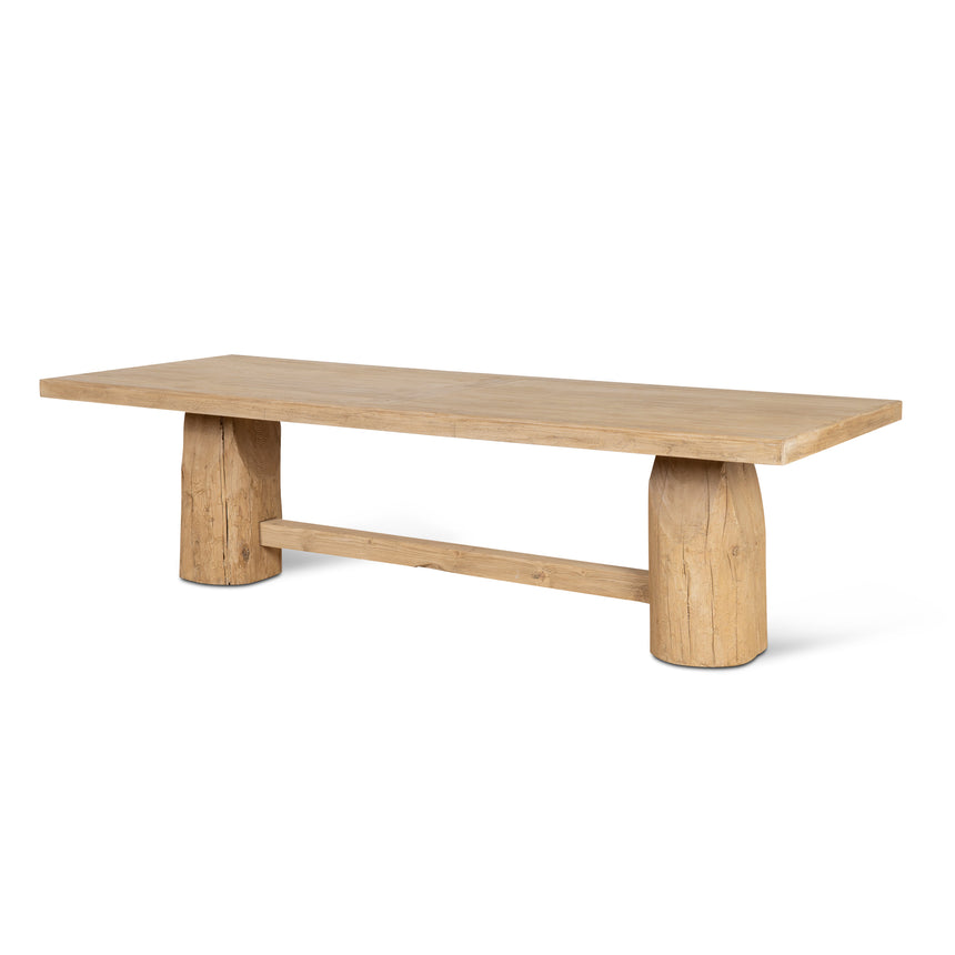 2.2m Elm Dining Table - Natural