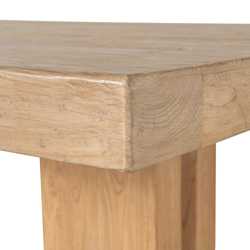 2.44m Elm Dining Table - Natural - View 15