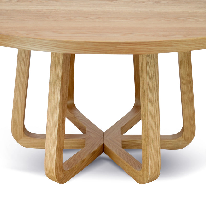 1.5m Round Dining Table - Natural - View 4