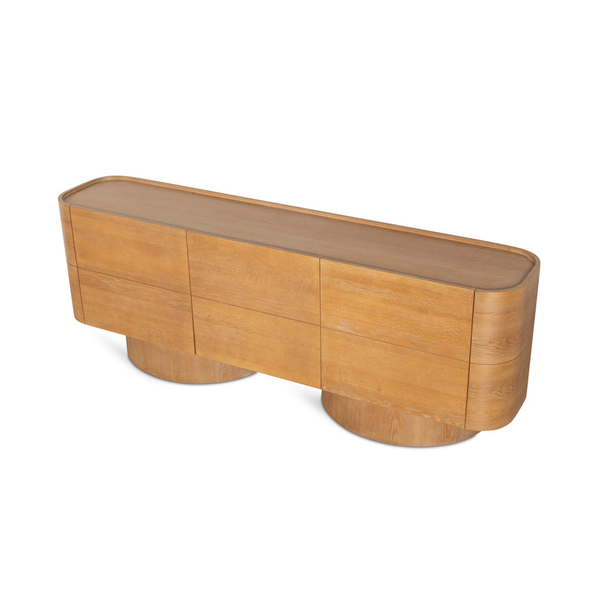 2.2m Buffet Unit - Dusty Oak - View 2