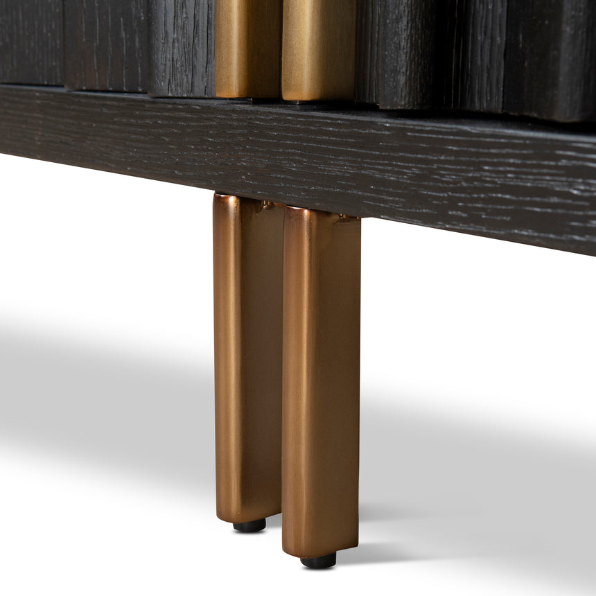 2m Buffet Unit - Textured Espresso Black - View 8