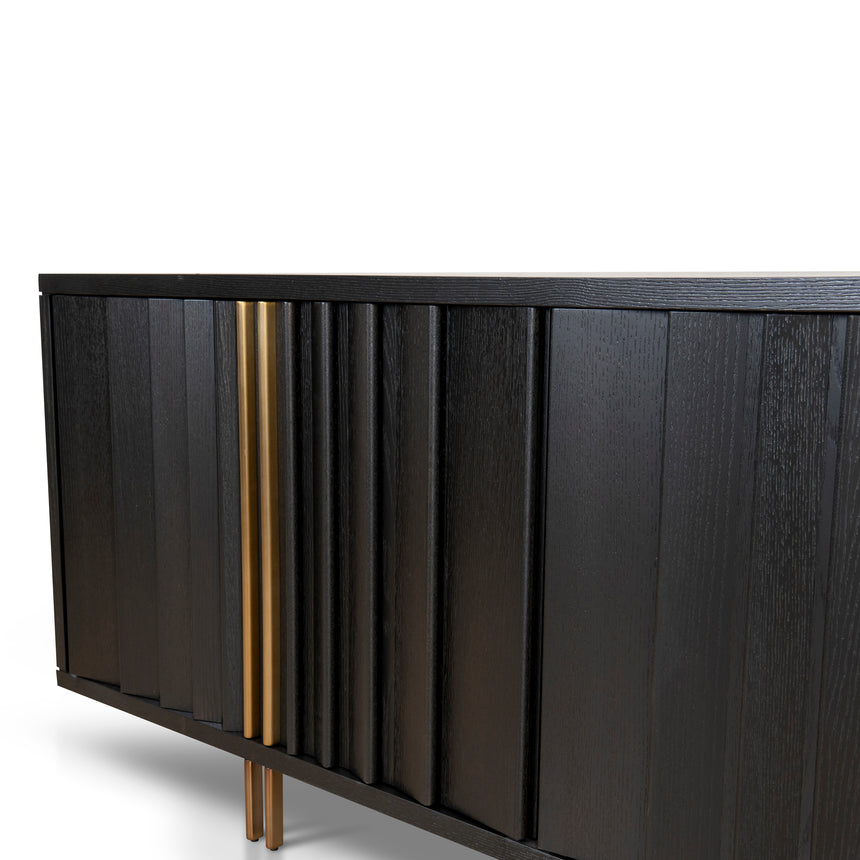 2m Buffet Unit - Textured Espresso Black - View 10