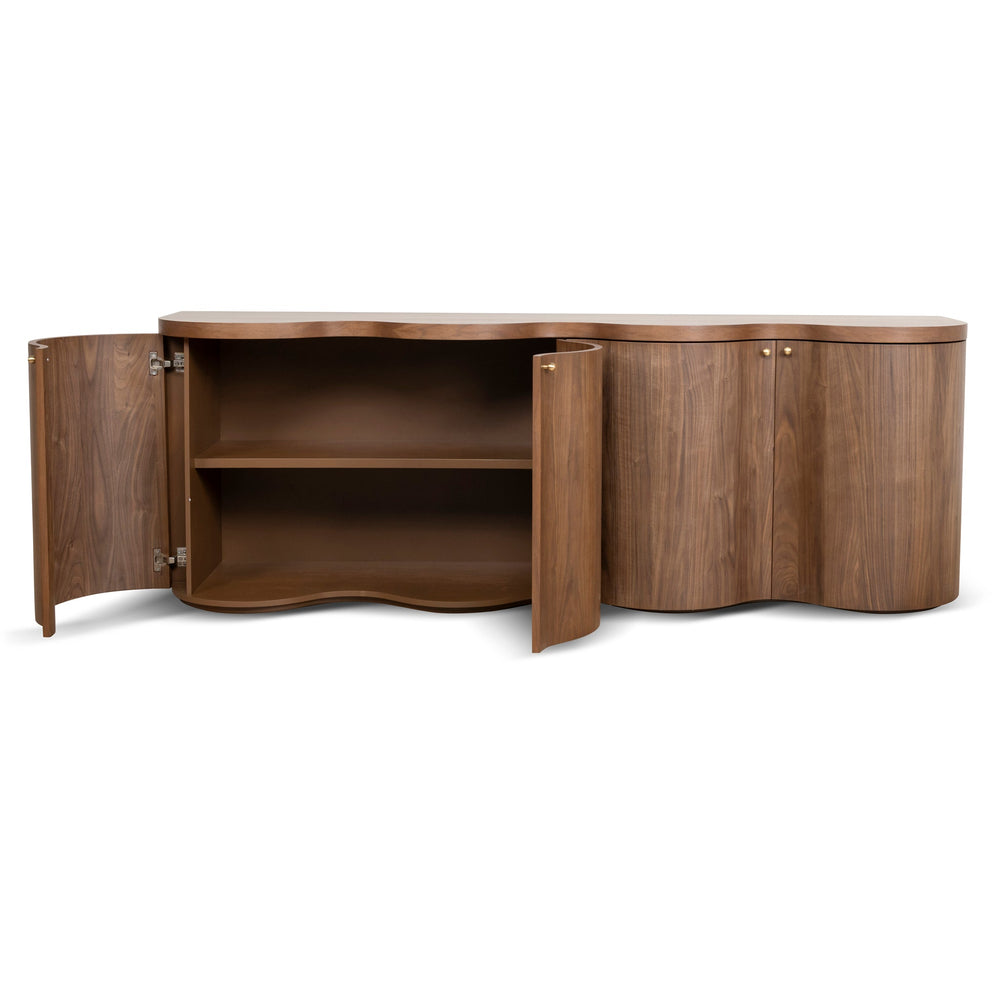 2.15m Buffet Unit - Light Walnut - View 4