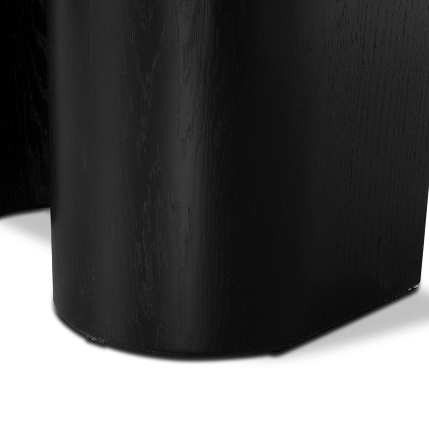 1.5m Console Table - Textured Espresso Black - View 10