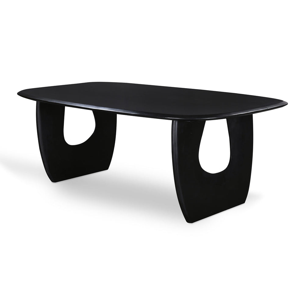2.2m Dining Table - Full Black - View 2