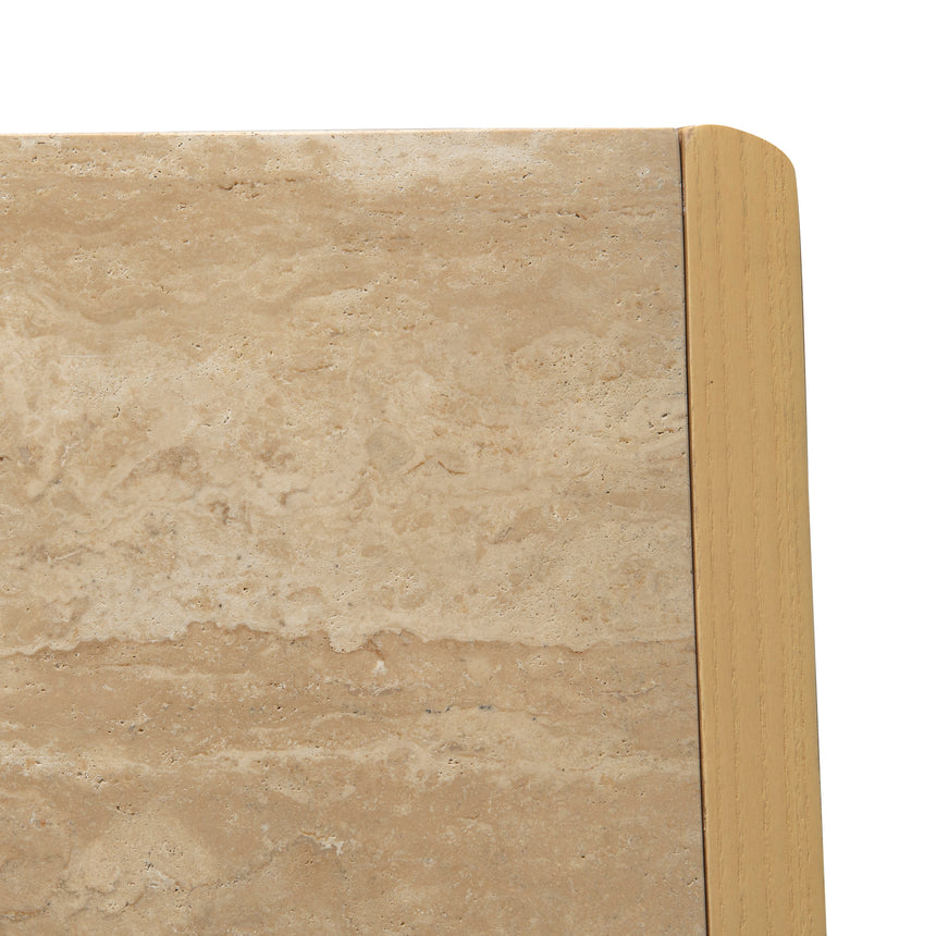 2.1m Travertine Top Sideboard Unit - Creme Ash - View 16