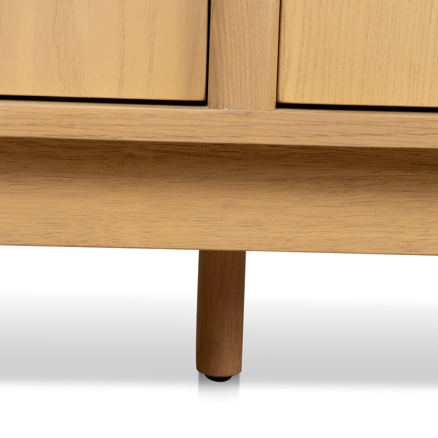 2.1m Travertine Top Sideboard Unit - Creme Ash - View 17