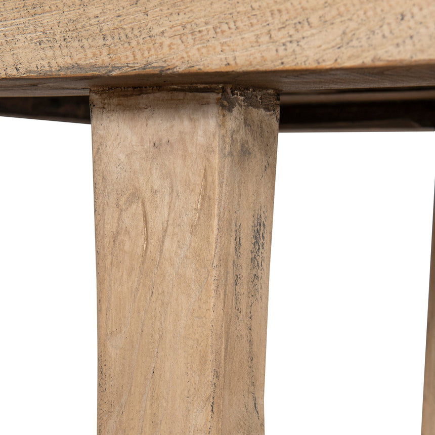 1.8m Elm Console Table - Natural - View 14