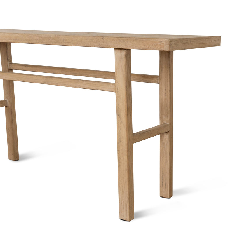 1.8m Elm Console Table - Natural - View 6
