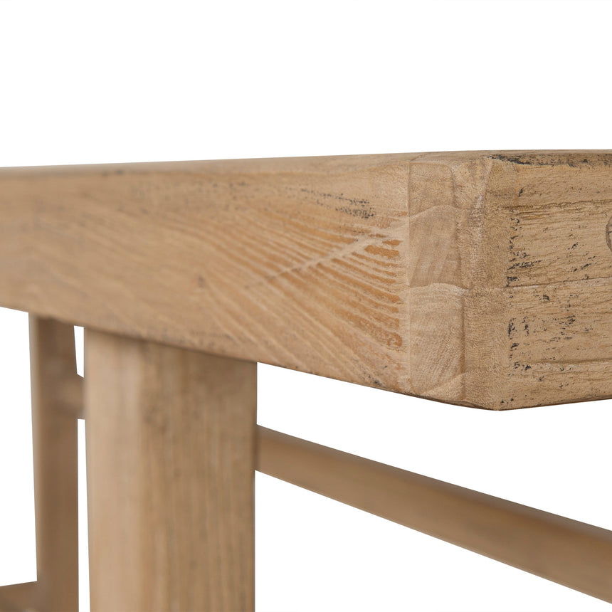 1.8m Elm Console Table - Natural - View 10