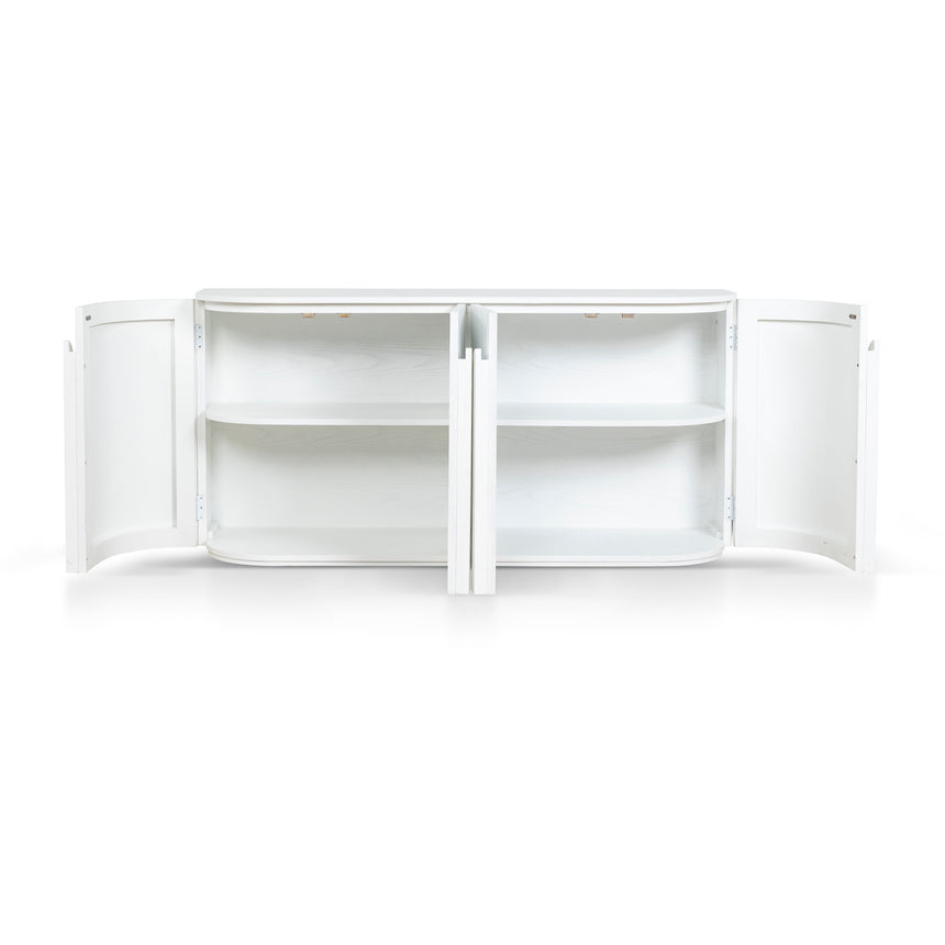 1.6m Sideboard - Full White - View 6