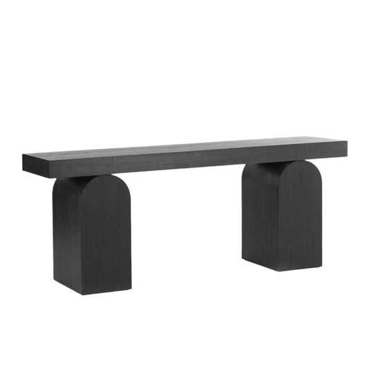 CDT8958-NI 1.9m New Elm Console Table - Full Black