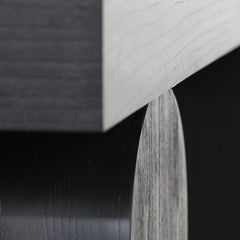 CDT8958-NI 1.9m New Elm Console Table - Full Black