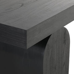 CDT8958-NI 1.9m New Elm Console Table - Full Black