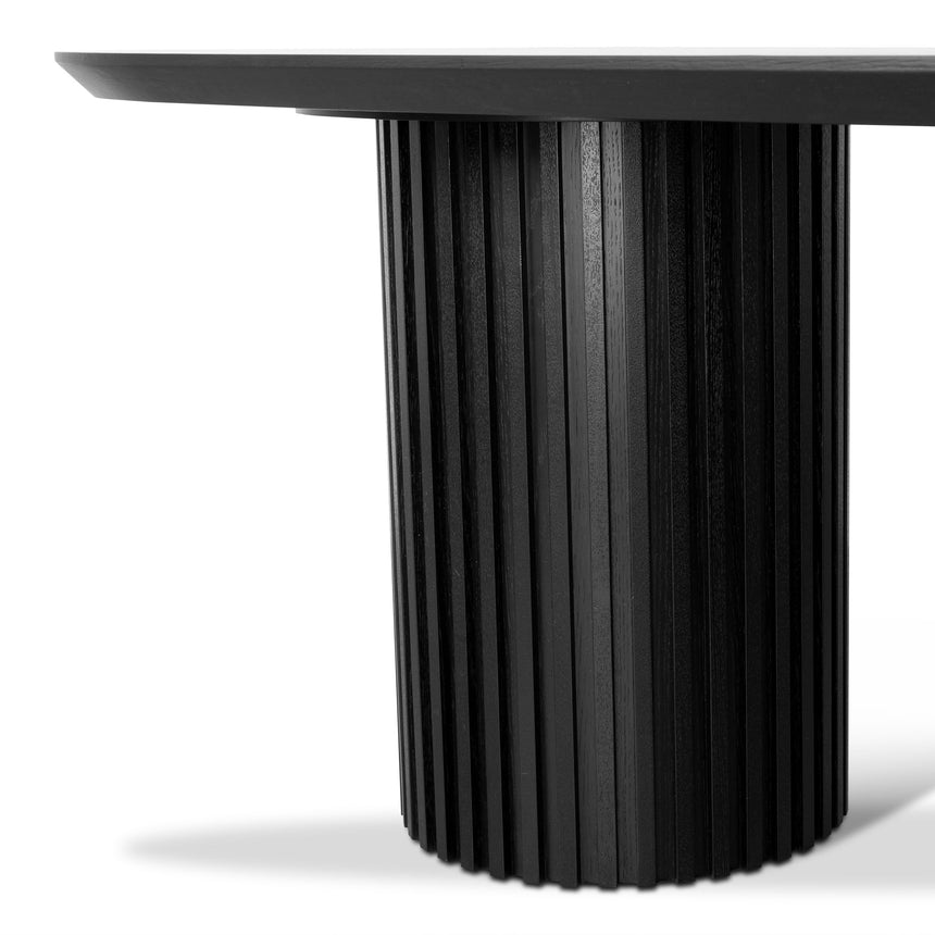2.5m Wooden Dining Table - Black - View 8