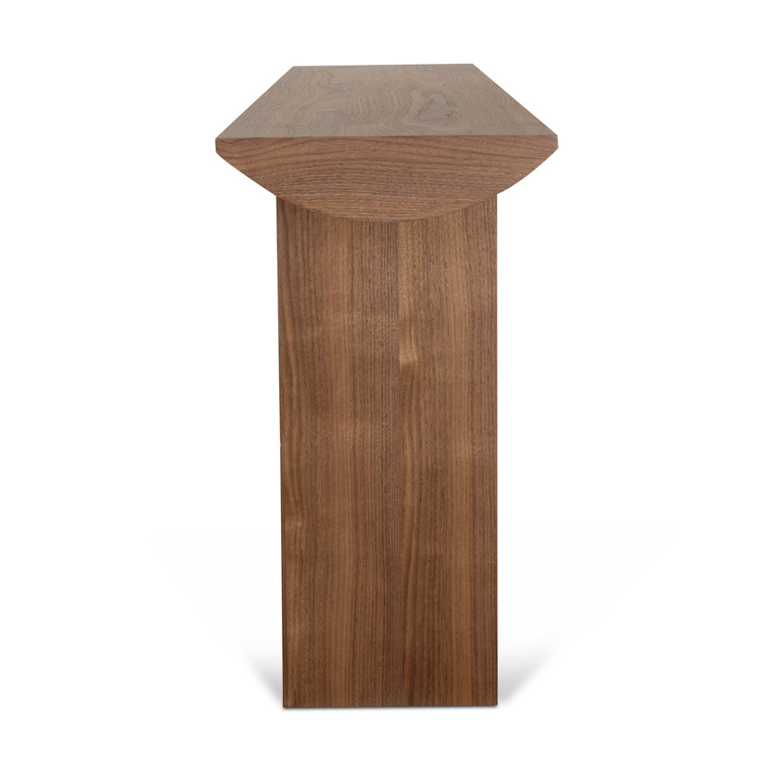 1.6m Console Table - Walnut Veneer - View 4