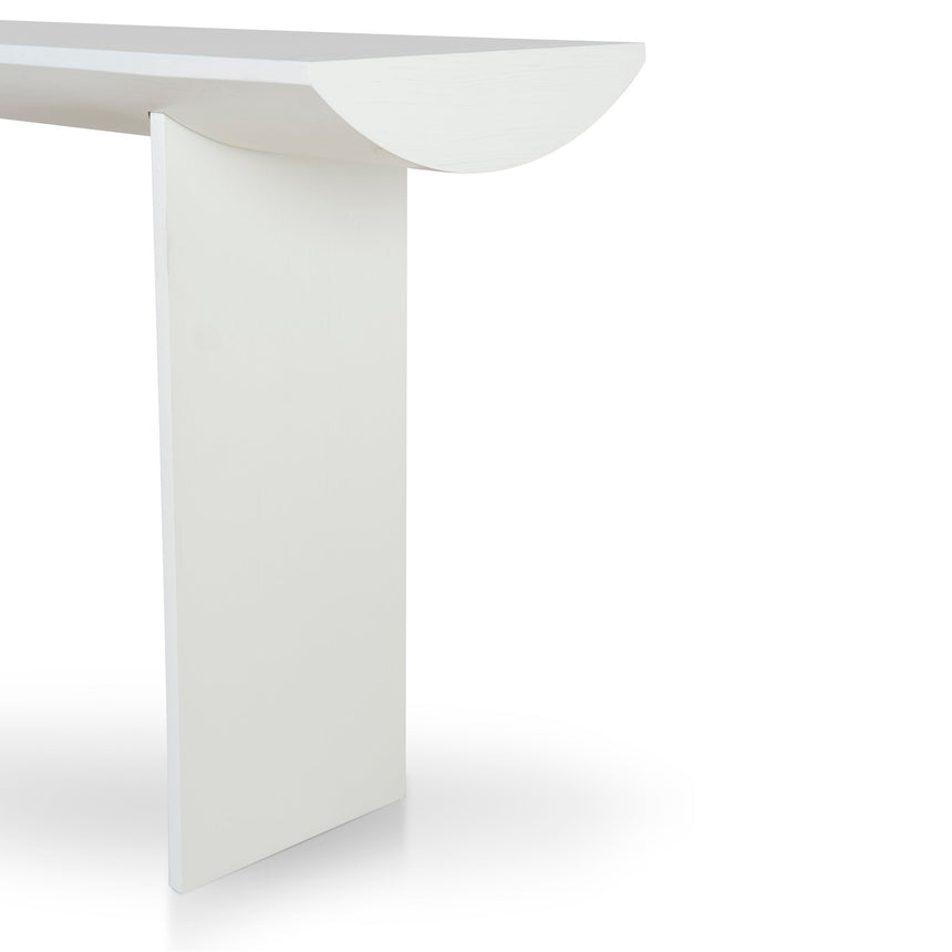 1.6m Console Table - White Oak - View 8