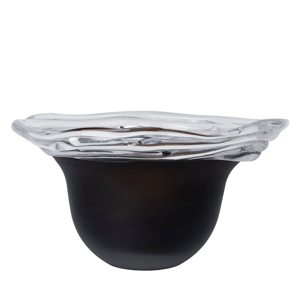 Stacked Wave Brown Bottom Bowl | Brown | Myka Home