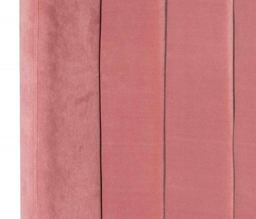Queen Sized Bed Frame - Blush Peach Velvet - View 3
