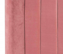 Queen Sized Bed Frame - Blush Peach Velvet