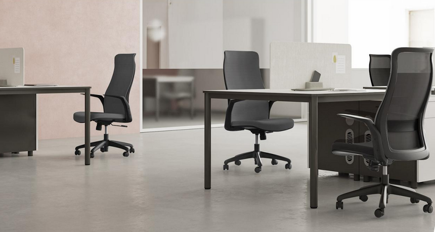 Mesh Office Chair | Black | Myka Home - View 17