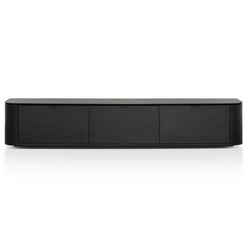 2.4m TV Entertainment Unit | Black Oak | Myka Home - View 2