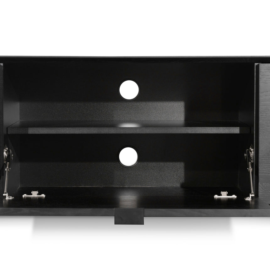 2.4m TV Entertainment Unit | Black Oak | Myka Home - View 11