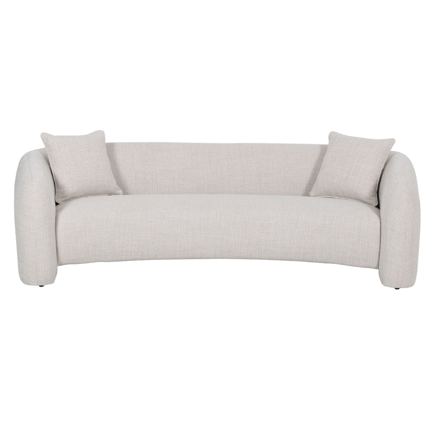 3 Seater Sofa - Beige Linen - View 2