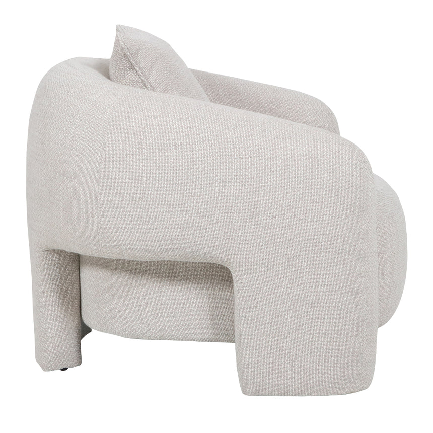 Armchair - Beige Linen - View 3
