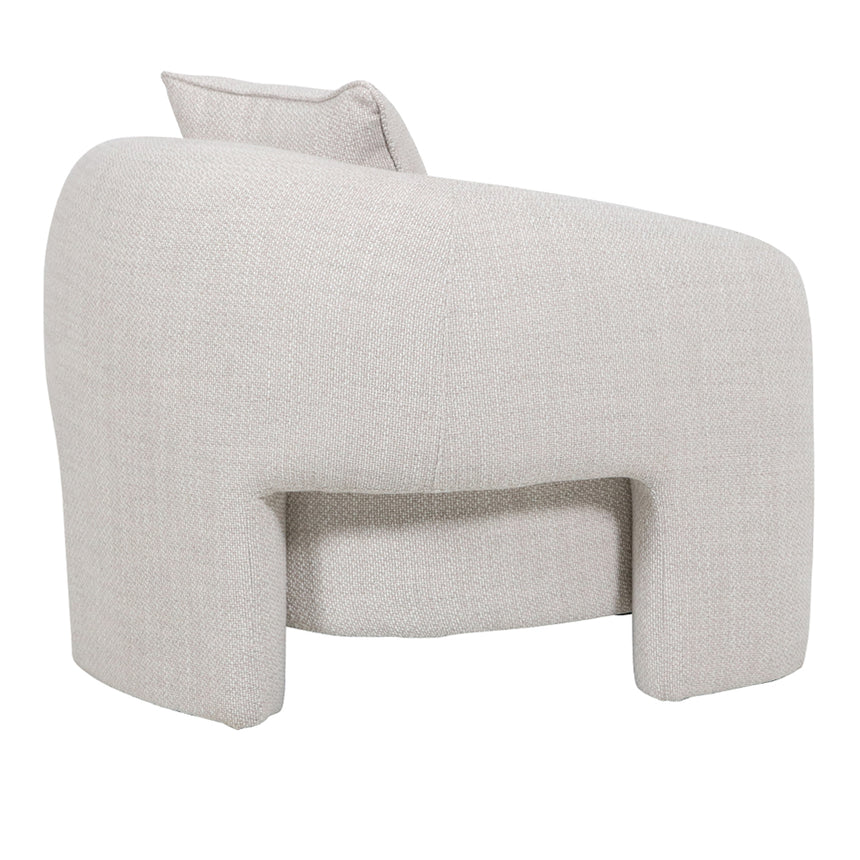 Armchair - Beige Linen - View 4