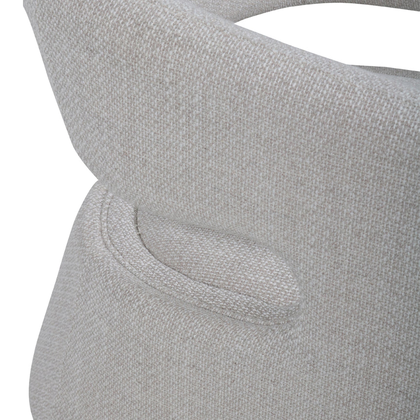 Armchair - Beige Linen - View 7
