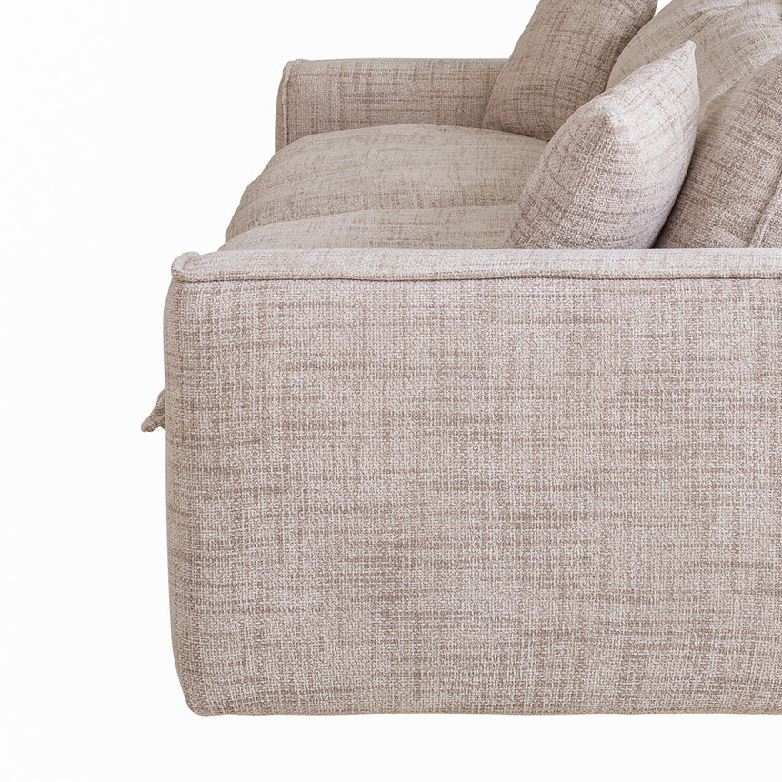 2 Seater Fabric Sofa - Cream - View 5